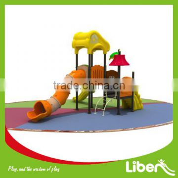 kids plastic slide,outdoor children playground equipment,amusement park set LE.YG.049