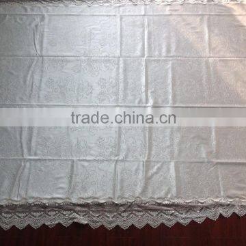 French Romance Milk White Lace Watersoluble Tablecloth for Wedding