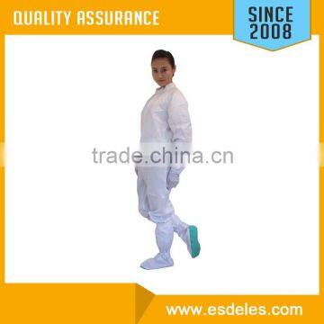 Customize Cotton Material ESD Antistatic Smock With Conductive Carbon photo-5