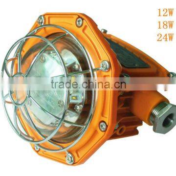 Miniwatt led explosion proof lighting fixture for hazardous environment