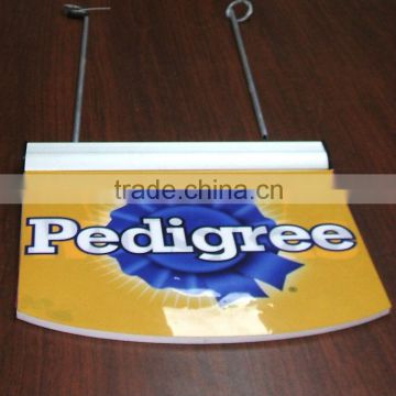 aluminous frame led light display slim backlight Led window display board, hanging advertising light Box frame