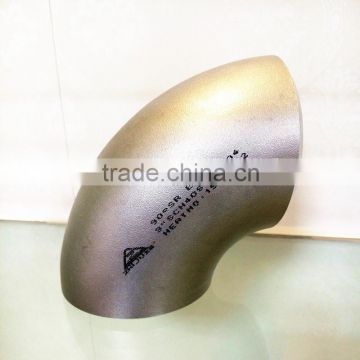 Butt Welding Stainless Steel Ir 90 Deg Elbow Bw 90 Deg Elbow