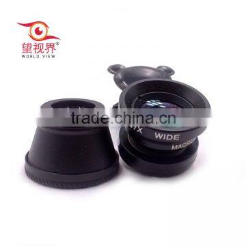 3 In 1 Wide Angle Macro Fisheye Lens For Mobile Phone with Universal Clip