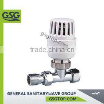 GSG Radiator valve RV114 Radiator temperature controller Brass Angle Radiator Valve with Tailpipe