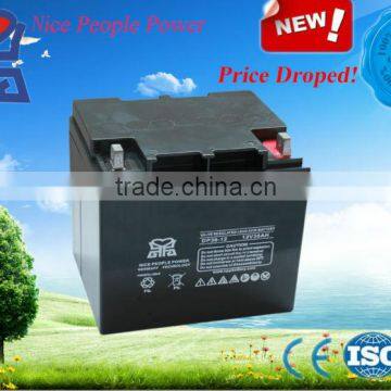 12V rechargeable maintenance free battery 38Ah made in china