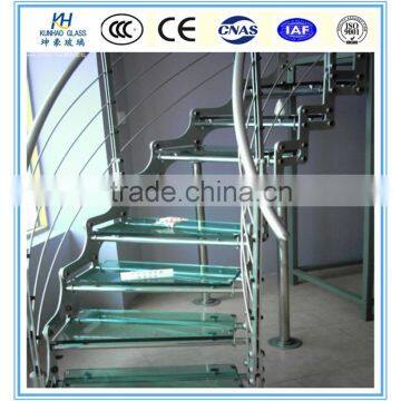 12mm Tempered Stairs Glass Stairs Safety Glass Glass Stair Railing Cost