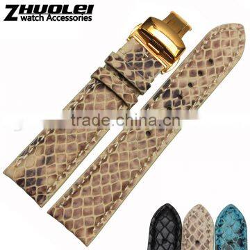 Luxury Real Snake 20mm Leather Watch Band Leather Watch Strap photo-2
