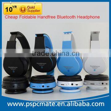 Cheap Handfree Stereo Foldable MP3 FM Bluetooth Headset for Mobile Phone