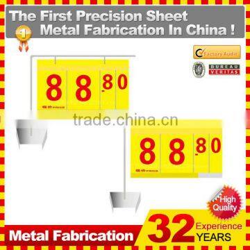 customized made furniture supermarket stainless steel price board