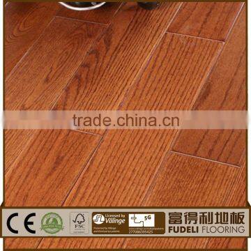 Formaldehyde E1 grade IAF Certified Classic design solid bralian cherry wooden floor