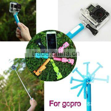 New Design Short Selfie Stick , Wireless Extendable Portable Mini Camera Tripod Monopod photo-2