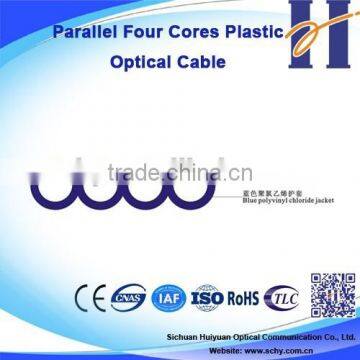 Parallel Four Cores Plastic Optical Cable Fiber Optic Cable