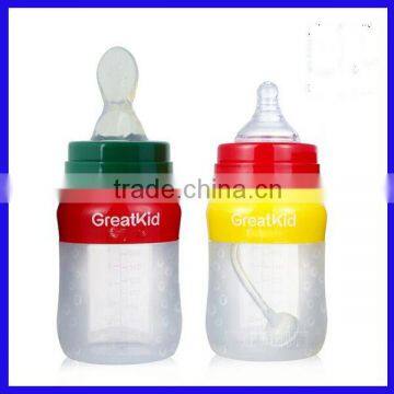 Wholesale OEM feeding bottle/silicone baby nipple/silicone milk bottle