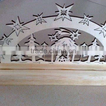 Exquiste plywood holiday ornament