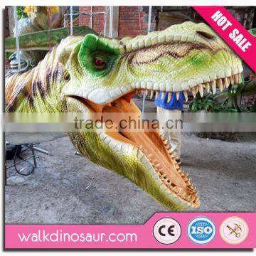 Entertainment dinosaur head, dinosaur theme and party