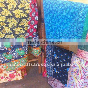 kantha cotton handmade quilts