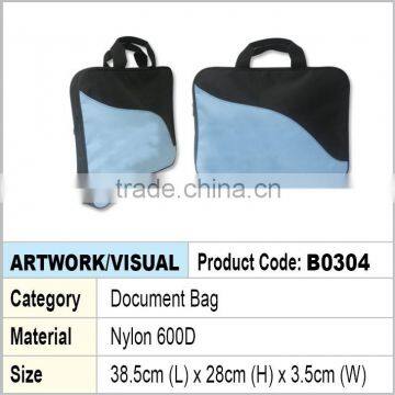 Nylon laptop document bag