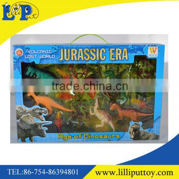 Hot selling animal toys vivid plastic dinosaur toys set