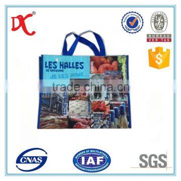 fashion fabric plastic shopping bag/designer hand bag