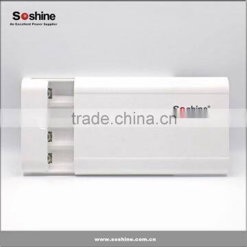 High Full Capacity Smart Power Bank Case 4*18650 Battery Cells Battery Charger Exchangeable Power Bank Real Capacity 14400mah photo-6