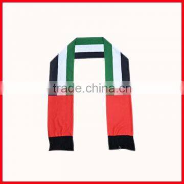 130*14cm double layeres flag,high quality scarf,country scarf