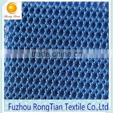 High quality blue 3d mesh fabric for shoes