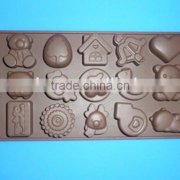 Lovely fashion styles silicone chocolate mold