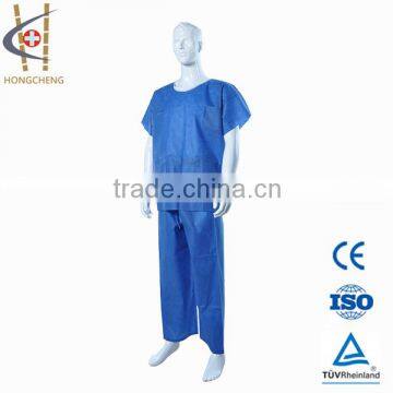 Disposable surgical PP doctor clothing with short sleeve