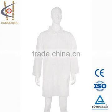 Durable eco-friendly disposable lab coats for worker