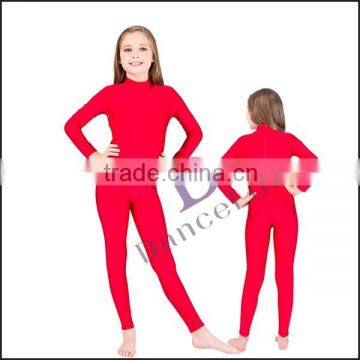 C2620 Girls high collar ballet dance unitards,long sleeves gymnastic unitard & unitard costumes