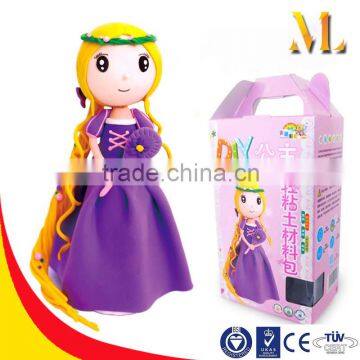 MLT01P Eco-friendly Super Light Clay Fairy Princess education Kit for Kids