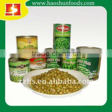 Canned Green Peas with ISO HACCP FDA