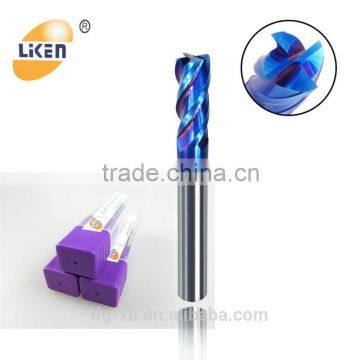 Tungsten Carbide ALTiN Coated High Precision CNC end mill bits