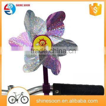 Factory wholesale christmas decoration bicycle kids toy windmills