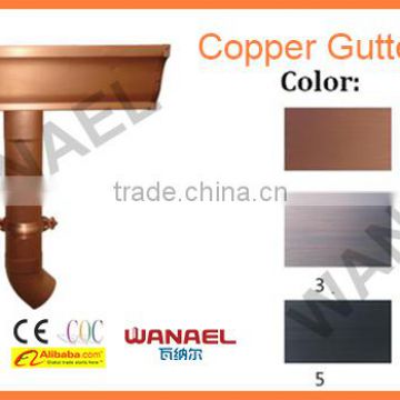 99.95% pure copper rain gutter