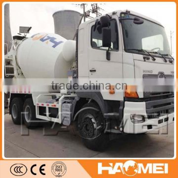 9 cubic meters mixing vehicles with optimized mixing blades