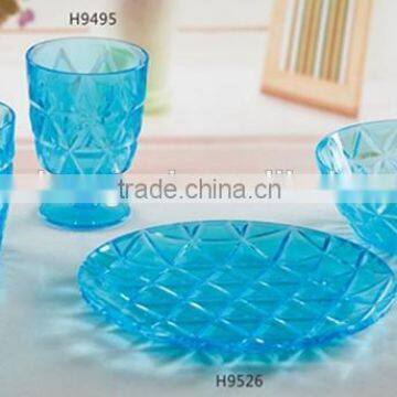 Fashion high quality picnic tableware ,goblet,plate,bowl,plastic cup