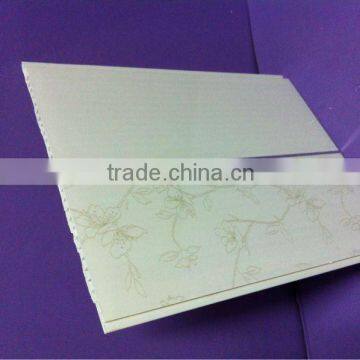 interior decoration water transfer printing false ceiling for wall plastic panels, pvc ceiling tiles