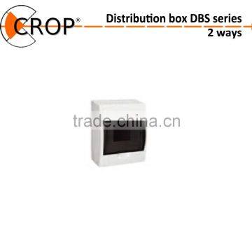 2 ways cheap surface mounting waterproof electrical cabinet DBS series IP40