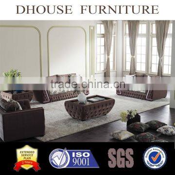 Italian Design New Classic Brown Fabric Sofa Sets AL029