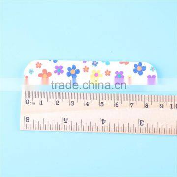 Mini flower printed sand paper emery board EVA nail file