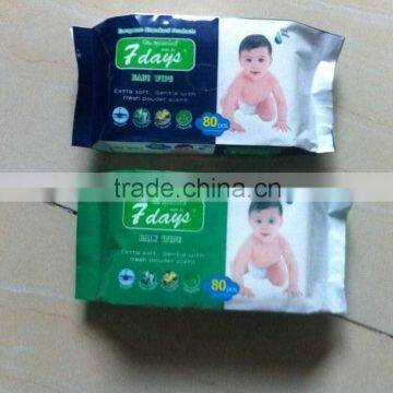 2015 new style cheap price baby wet wipes 45gsm