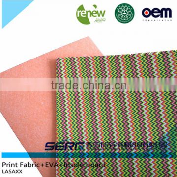 laminating insole EVA by fabric to foam laminating machine