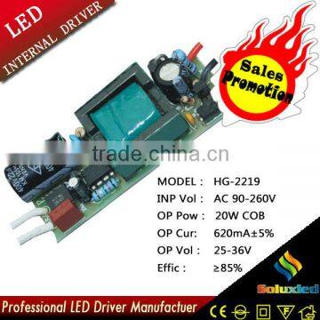 Promotion HG-2219 LED driver lamps driver 20W COB