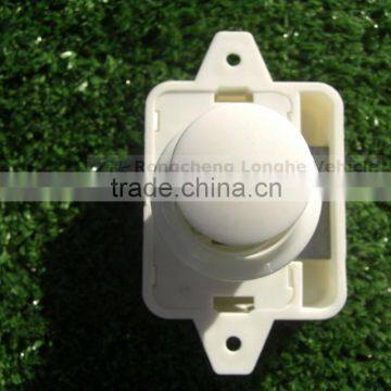 white plastic lock for caravan and recreational vehicle