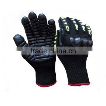 10 Gauge Cut Resistant Anti-vibration Rubber Coated Safety Gloves