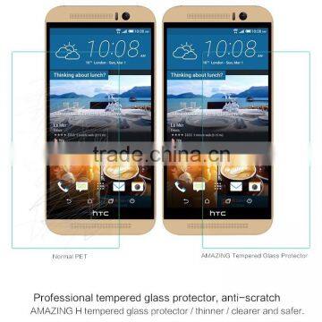 Phone accessory of tempered privacy glass screen protector for HTC M9