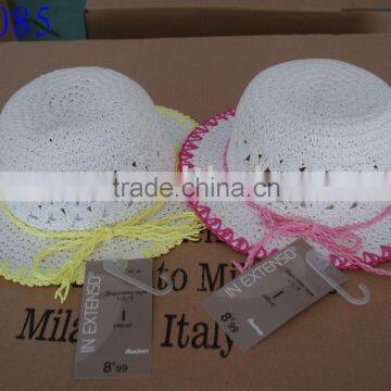 crochet twisted paper straw hat