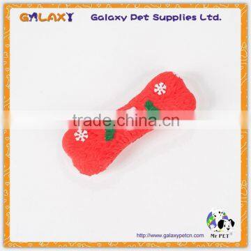 VT7101 Merry Christmas Gift New Vinyl Pet Toys, Funny Colorful Squeaky Rubber Bone for Dogs photo-2
