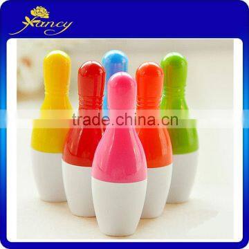 hot-selling plastic bowling shape ballpoint pill